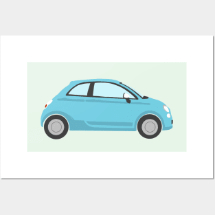 Fiat 500 Car Posters and Art